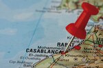 Casablanca auf einer Karte