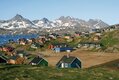 Dorf am Polarkreis in Lappland