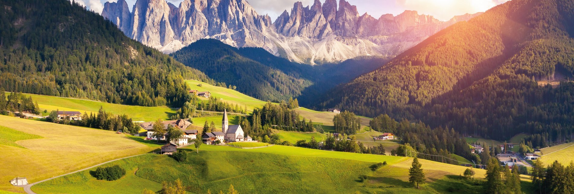 Landschaft in den Dolomiten