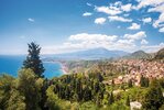 Blick auf den Ätna von Taormina