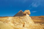 Sphinx mit Cheops Pyramide