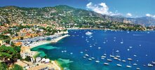 Panoramablick auf die Bucht von Nizza